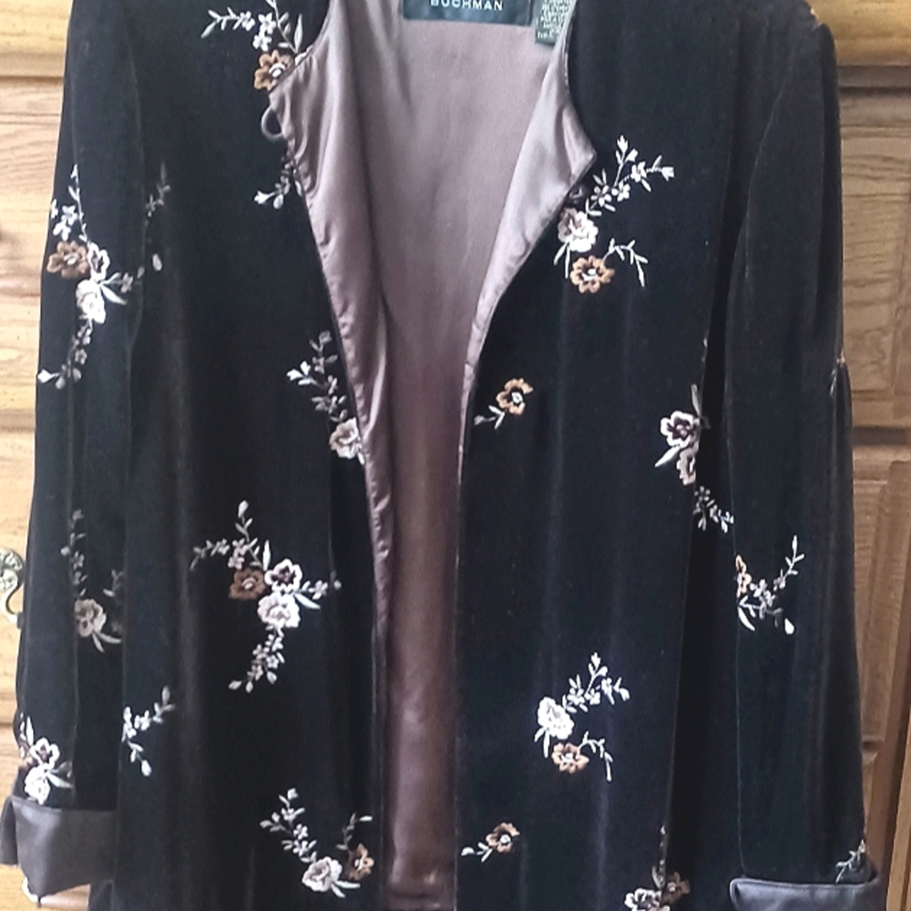Dana Buchman dark brown dressy jacket, barely worn!